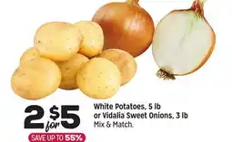 Grocery Outlet Corn White Potatoes, 5 lb or Vidalia Sweet Onions, 3 lb offer
