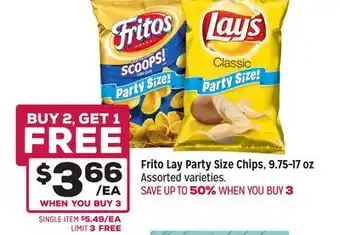 Grocery Outlet Frito Lay Party Size Chips offer