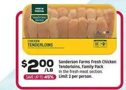 Grocery Outlet Sanderson Farms Fresh Chicken Tenderloins, Family Pack offer