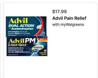 Walgreens Advil Pain Relief offer