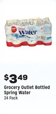 Grocery Outlet Bottled Spring Water offer