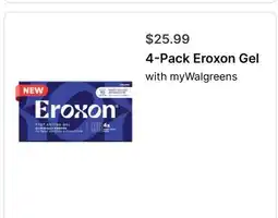 Walgreens 4-Pack Eroxon Gel offer