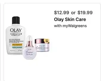 Walgreens Olay Skin Care offer