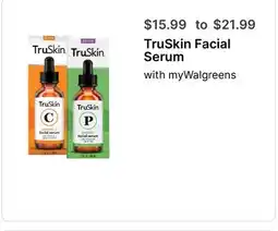 Walgreens TruSkin Facial Serum offer