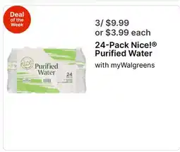 Walgreens 24-Pack Nice! Purified Water offer