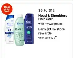 Walgreens Head & Shoulders Hair Care offer