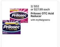 Walgreens Prilosec OTC Acid Reducer offer