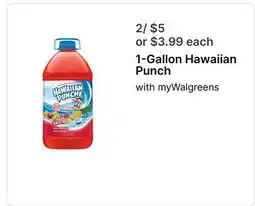 Walgreens 1-Gallon Hawaiian Punch offer