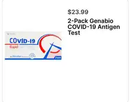 Walgreens 2-Pack Genabio COVID-19 Antigen Test offer