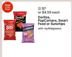 Walgreens Doritos, PopCorners, Smart Food or Sunchips offer