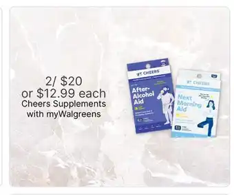 Walgreens Cheers Supplements offer