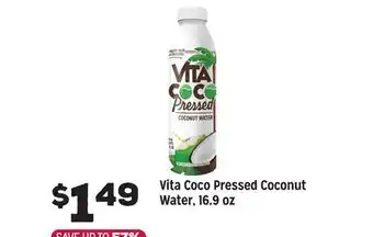 Grocery Outlet Vita Coco Pressed Coconut Water, 16.9 oz offer