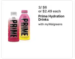 Walgreens Prime Hydration Drinks offer