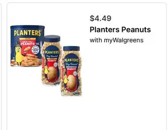 Walgreens Planters Peanuts offer