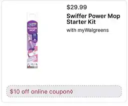 Walgreens Swiffer Power Mop Starter Kit offer