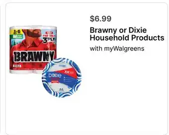 Walgreens Brawny or Dixie Household Products offer
