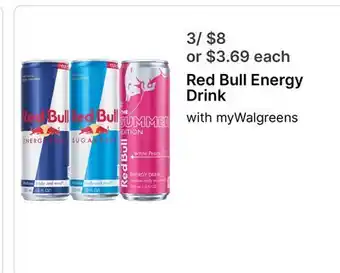 Walgreens Red Bull Energy Drink offer