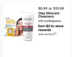 Walgreens Olay Skincare Cleansers offer