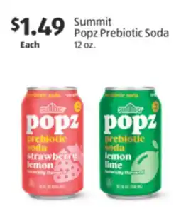 Aldi Summit Popz Prebiotic Soda offer