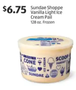 Aldi Sundae Shoppe Vanilla Light Ice Cream Pail offer