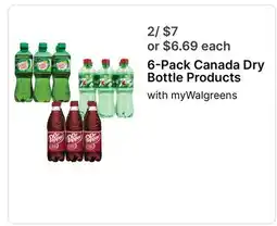 Walgreens 6-Pack Canada Dry Bottle Products offer