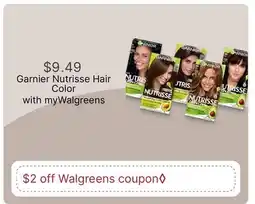 Walgreens Garnier Nutrisse Hair Color offer