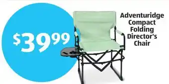 Aldi Adventuridge Compact Folding Director's Chair offer