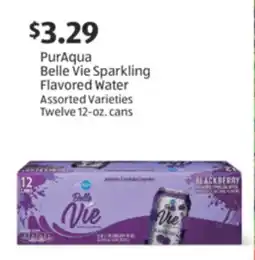 Aldi PurAqua Belle Vie Sparkling Flavored Water offer