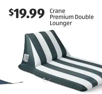 Aldi Crane Premium Double Lounger offer
