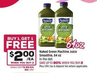 Grocery Outlet Naked Green Machine Juice Smoothie offer