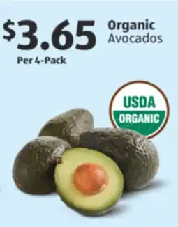 Aldi Organic Avocados offer
