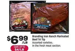 Grocery Outlet Branding Iron Ranch Marinated Beef Tri Tip offer