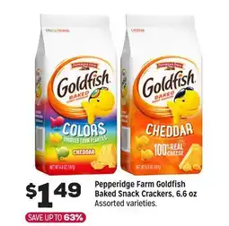 Grocery Outlet Pepperidge Farm Goldfish Baked Snack Crackers offer