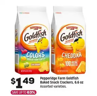 Grocery Outlet Pepperidge Farm Goldfish Baked Snack Crackers offer