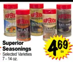 Superior Grocers Superior Seasonings offer