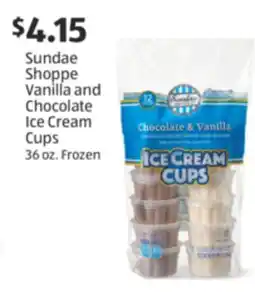 Aldi Sundae Shoppe Vanilla and Chocolate Ice Cream Cups offer