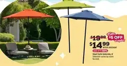 Grocery Outlet Steel Patio Umbrella, 6' offer