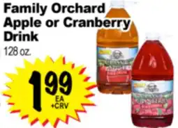Superior Grocers Family Orchard Apple or Cranberry Drink offer