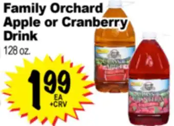 Superior Grocers Family Orchard Apple or Cranberry Drink offer