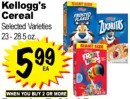 Superior Grocers Kellogg's Cereal offer