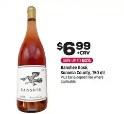 Grocery Outlet Banshee Rosé, Sonoma County offer