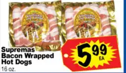 Superior Grocers Supremas Bacon Wrapped Hot Dogs offer