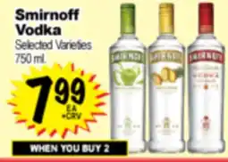Superior Grocers Smirnoff Vodka offer