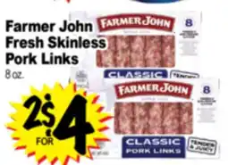 Superior Grocers Farmer John Fresh Skinless Fresh Skinless Pork Links offer