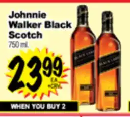 Superior Grocers Johnnie Walker Black Scotch offer
