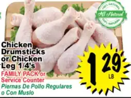 Superior Grocers Chicken Drumsticks or Chicken Leg 1/4's offer