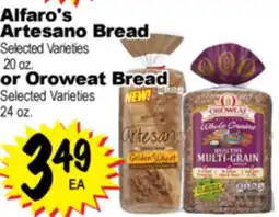 Superior Grocers Alfaro's Artesano Bread 20 oz., or Oroweat Bread 24 oz offer