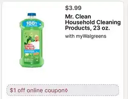 Walgreens Mr. Clean Household Cleaning Products offer
