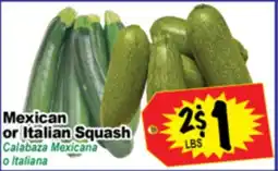 Superior Grocers Mexican or Italian Squash offer
