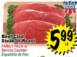Superior Grocers Beef Clod Steak or Roast offer